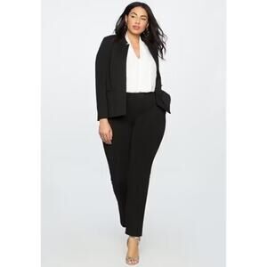 Eloquii Black Long Sleeve Ultimate Stretch One Button Blazer Sz.16W NWT